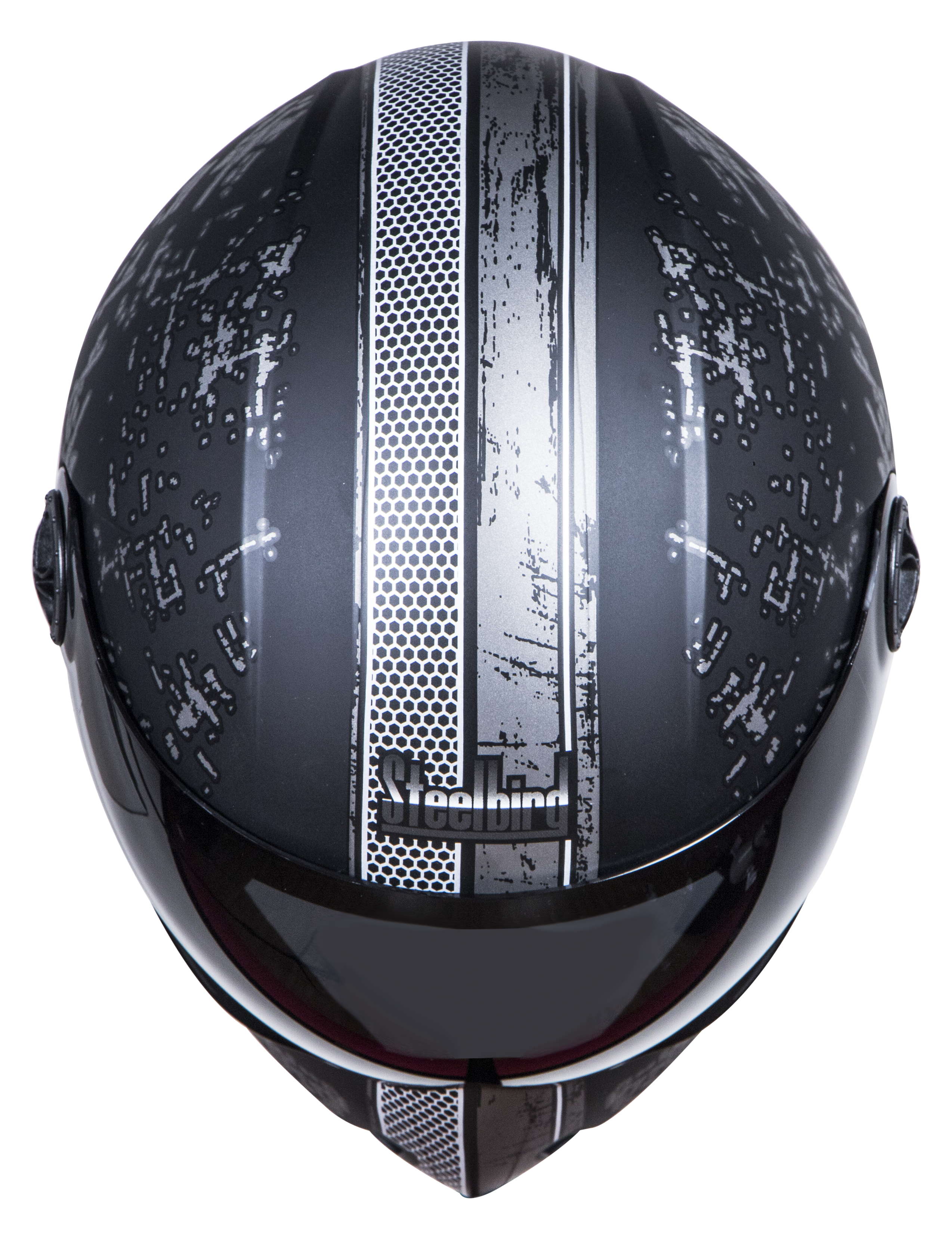 SBH-1 Adonis R2K Glossy Black With Grey( Fitted With Clear Visor Extra Smoke Visor Free)